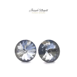 Rivoli fülbevaló 12mm hamukék Swarovski kristállyal díszített