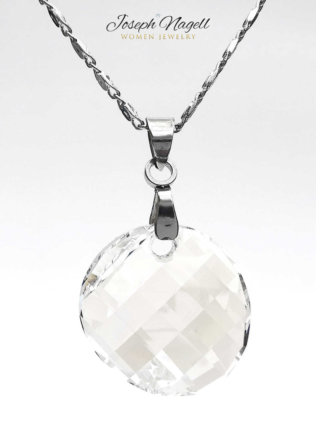 Pixel nyaklánc kristály színű Swarovski kristállyal